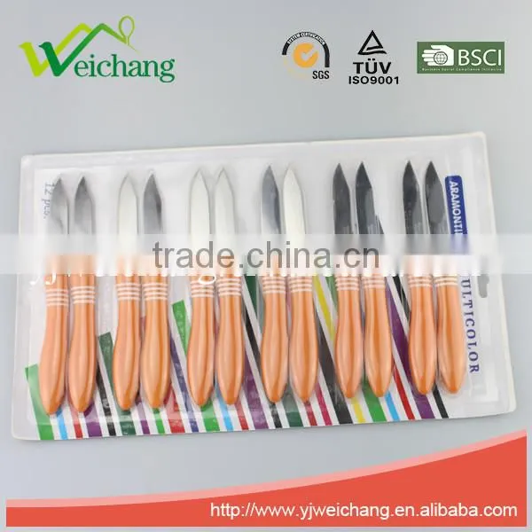 WCE246 Hot Sale Cutlery Set 12 Pcs Stainless Steel and Plastic Handle Knife Set photo-3