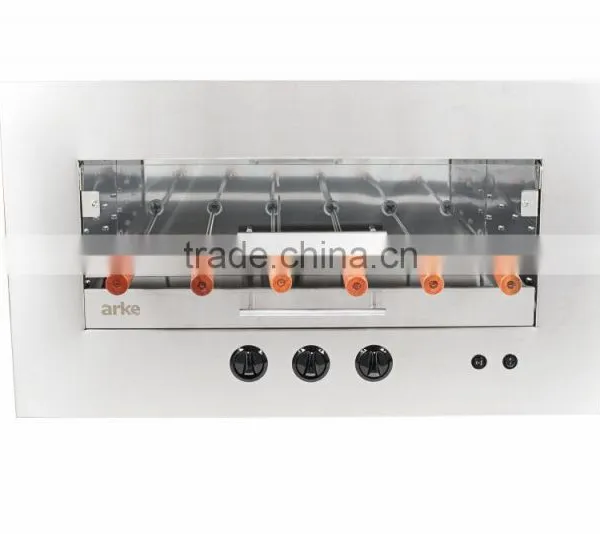 Built-in Gas Horizontal Grill With 6 Skewers_AGH-06 Arke photo-2