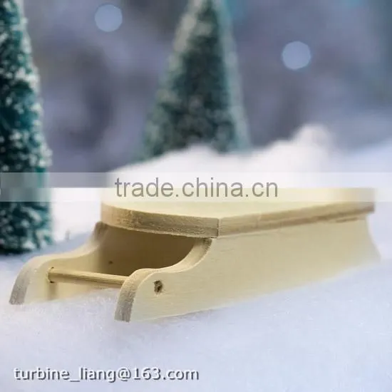 2016 Hot Sales Wood Sleigh Wooden Crafts Sleigh Christmas Sleigh for Children photo-2