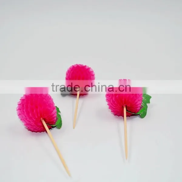 Handmade Wedding / Birthday /Party Decorative Wooden Picks photo-6