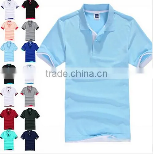 New 2016 Men Cotton Short Sleeve Sports Jerseys Polo Shirt photo-2