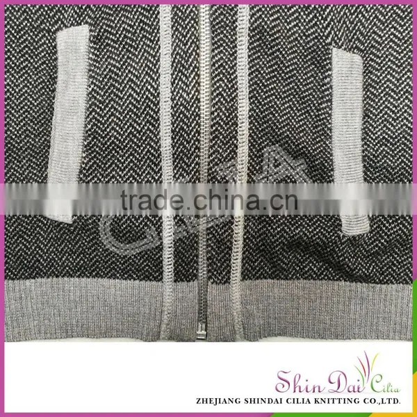 Customized Cheap and Comfortable Winter Sweater Hoodie With Zipper photo-6