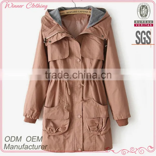 Fashion Cotton With Knitting Combination Parka High Quality Garment Mamufacturer Mens Outer Shell Jacket