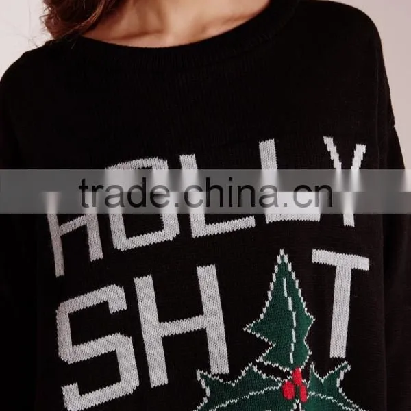 Custom Made Women Cashmere Jumper With Round Neck Longline Oversized Long Sleeve Pullover Sweater For Ladies photo-6