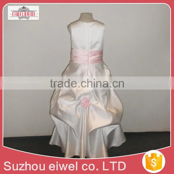 Flower Girl Dress Of 9 Years Old Girls Cotton Frock Designs/Dress Flower Girl Gown photo-4