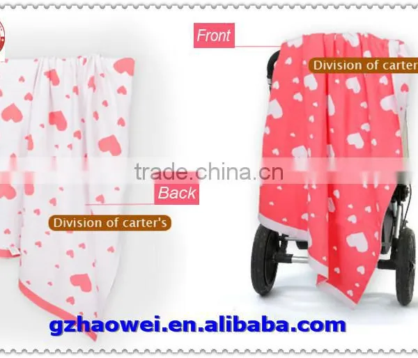 Heart Printed Knit Thin Baby Wool Blanket photo-2