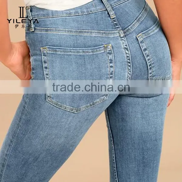 2017 New Fashion Oem Customize Ladies Ripped Jeans,fashion Jeans for Girl 2017,high Waisted Ripped Jeans photo-2