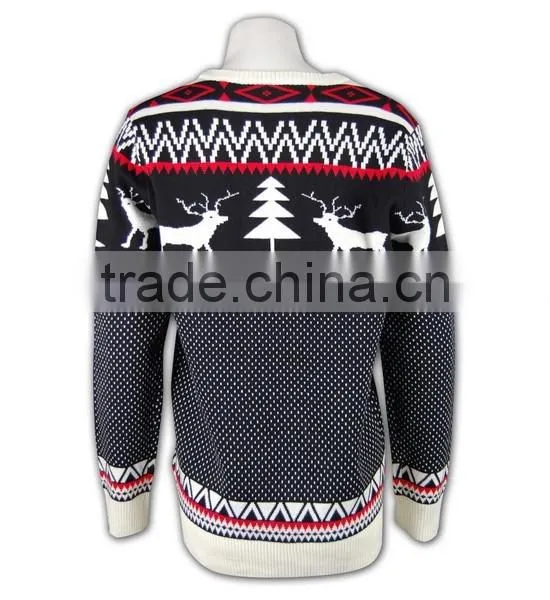 ISO9001/BSCI Latest Design Women Winter Knitted Partter Sweater photo-4