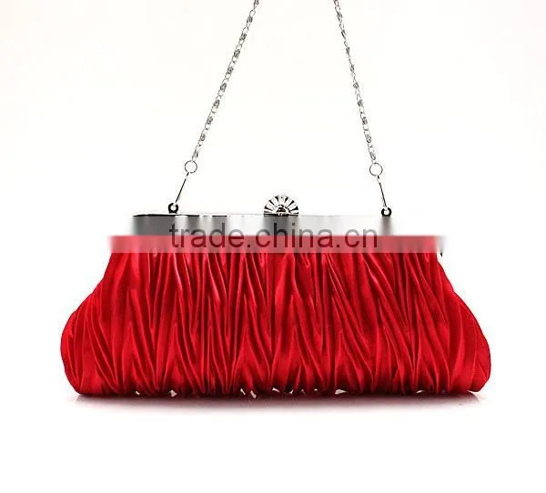 R0022H Wholesale Luxury Satin Evening Clutch Bag Lady Evening Bag photo-2