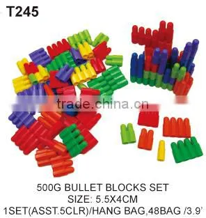 500g Colorful Connect Tube Plastic Educational Building Blocks Shapes Toy For Kids photo-5