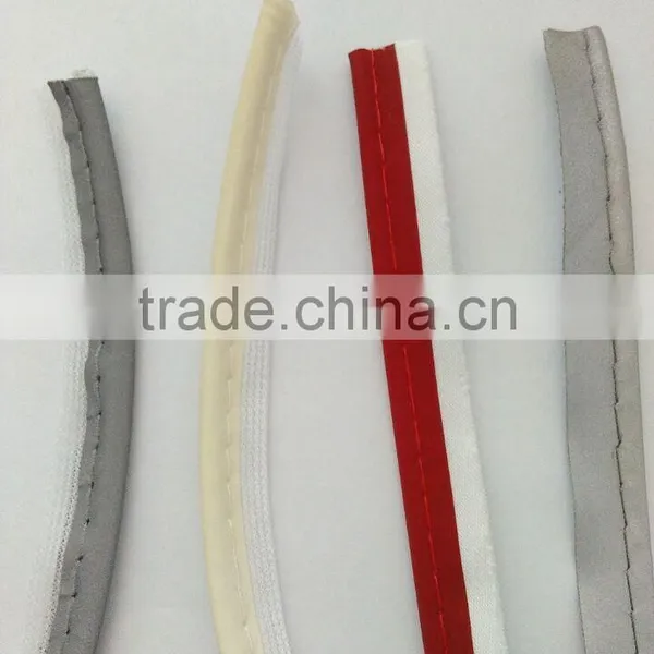 Silver Reflective Fabric Piping Without Sewing Lines for Garment photo-6