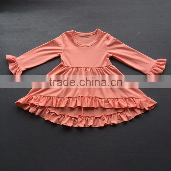 Girls Boutique Clothing Fall 2017 Baby Clothes Latest Dress Designs Children Cotton Frocks Kids Casual Back to School Wear photo-2