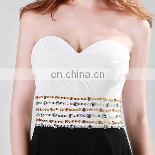 2015 Grace Karin New Design Sexy Sweetheart Sleeveless Long Chiffon Plus Size Evening Dress CL4429 photo-4