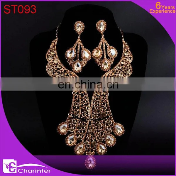 Crystal Beautiful Jewelry Sets Women ST090 photo-4