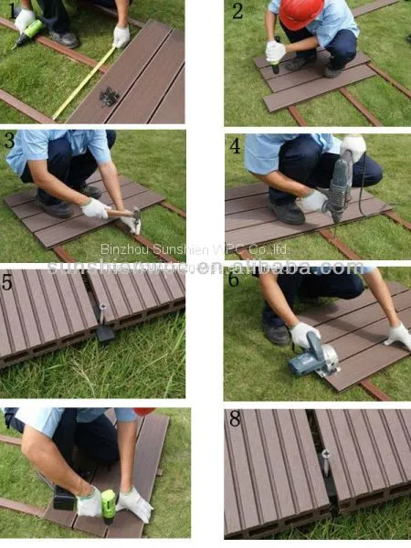 WPC Hollow Decking WPC Facade Cladding Panel by Sunshien WPC photo-3