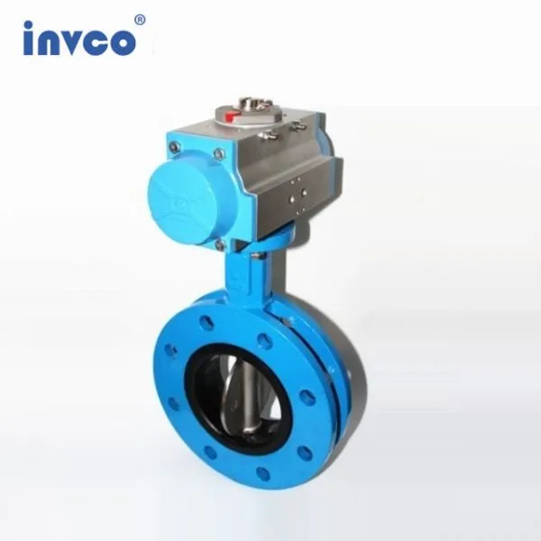INVCO Pneumatic Butterfly Valve,U Type Butterfly Valve photo-3
