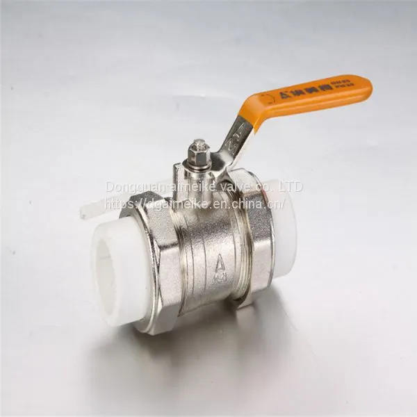 Double-head Live Connection Ball Valve PP-R ISO228/1 Thread