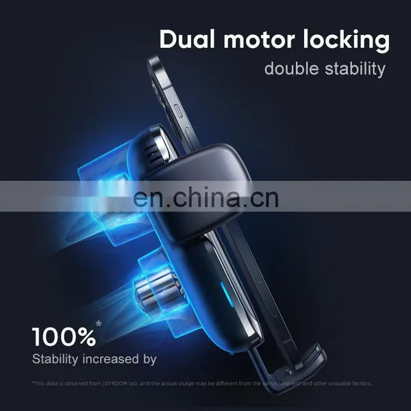 JOYROOM ZS248 FCC CE Qi Self-Aligning Coil Car Charger Mobile Mount Dashboard Qi 15W Wireless Fast Charging Car Phone Holder photo-5