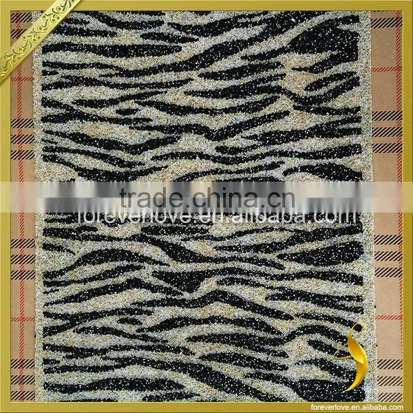 Wholesale Hotfix Crystal Rhinestone Net Mesh Adhesive Leopard Rhinestone Sheets FRM-182 Supplier's Choice photo-3