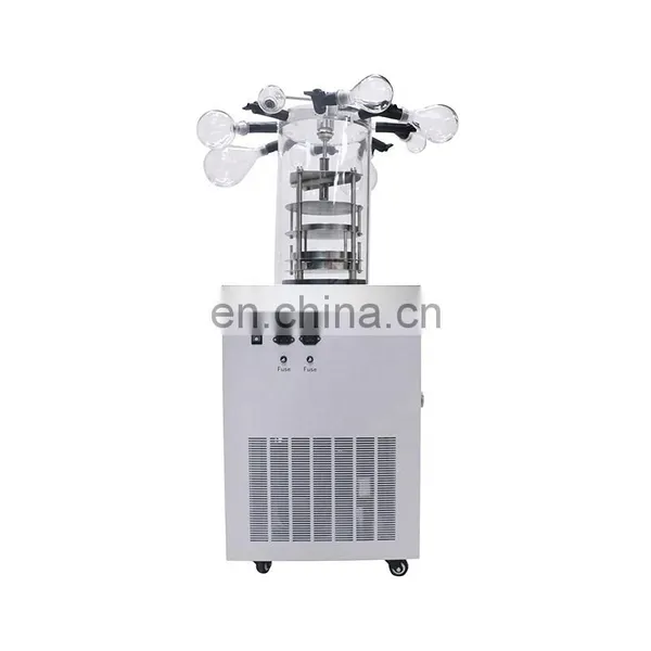 Multi Manifold Top Press Medicine Laboratory Vertical Vacuum Freeze Dryer photo-4