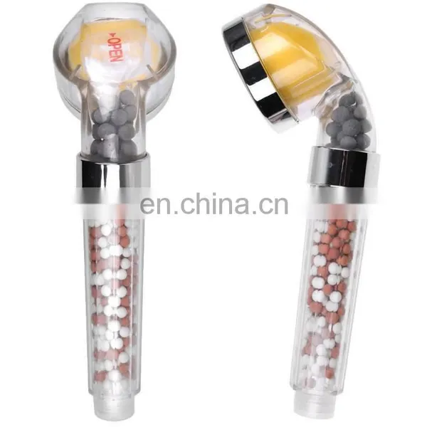 Plastic Clear Tourmaline Stone Filter vc Shower Head photo-4