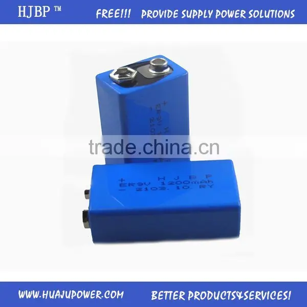 China Factory Wholesale HJBP CE|ROHS|UN38.3 LiSOCl2 ER9V 1200MAH Lithium Battery for Smoke Detector photo-5