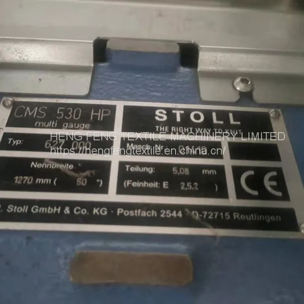 Stoll Flat Knitting Machine Cms 530 HP E2.5.2 M4l Type 627003 Sweater Making Fast Fashion photo-2