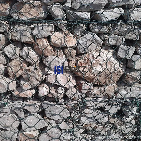 PVC Coated Galvanized Double Twisted Hexagonal Steel Wire Gabion Mesh photo-5