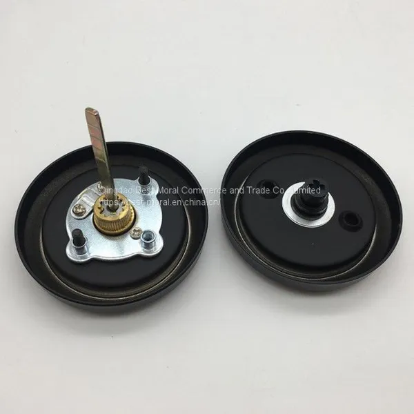Black Color Hidden Round Shaped Sliding Door Lock photo-5