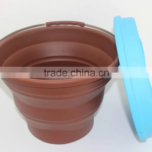 Hot Selling Silicone Portable Folding Water Bucket photo-6