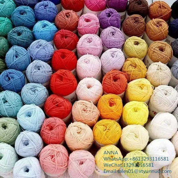 50Gram Yarn Milk Cotton Yarn Cotton Blended Yarn Milk Cotton 4Ply For Baby Sweater photo-5