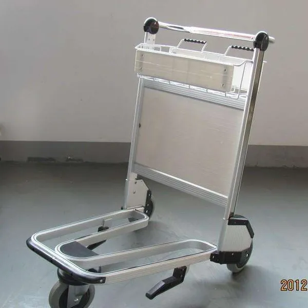 Steel Trolley Cart Airport Airport-Trolley Airport Stainless Steel Luggage Trolley photo-4