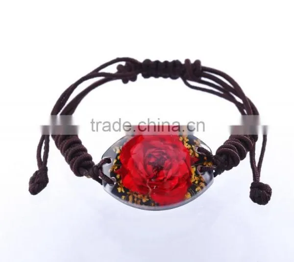 Lovely Real Flowers Resin Fashion Bracelet photo-4