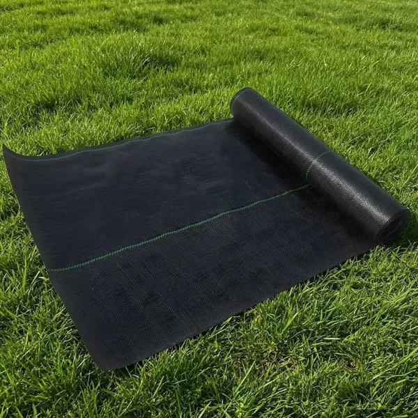 Woven Geotextile Grass Mat Grass Control Fabric 100 140 160 170 Gsm 3.0 4.1 4.8 5.0 oz Black photo-1
