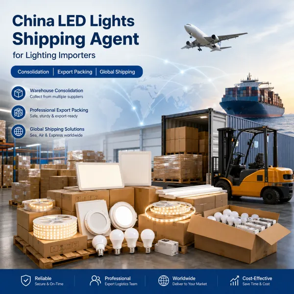 China LED Lights Shipping Agent for Lighting Importers