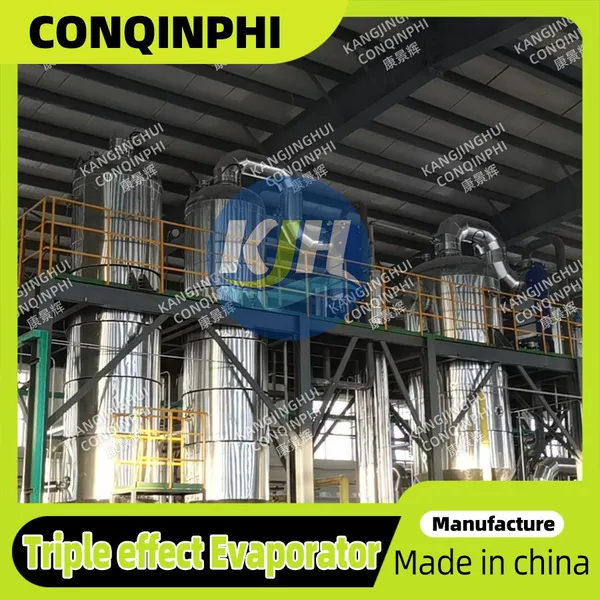 Automatic Plate-Type Three-Effect Evaporator with 10kW Heating Power and CIP Cleaning