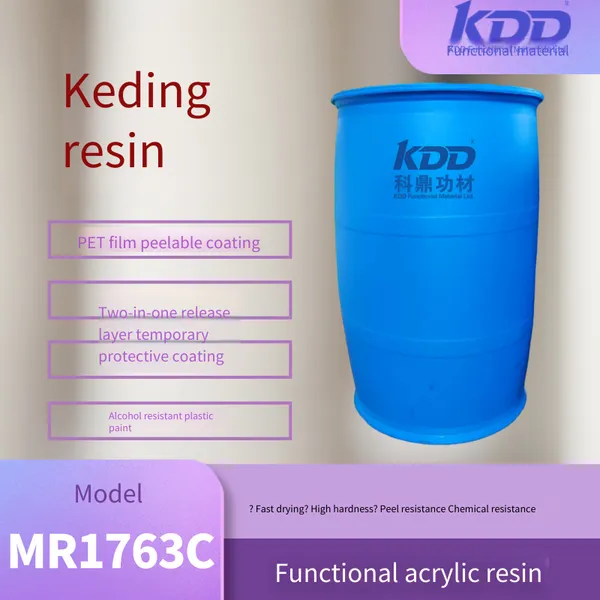 Kdd Resin 1763c Acrylic Resin, Peelable Coating for Pet, Plastic Coating With Fast Drying Transfer Film Release Integrated Coating