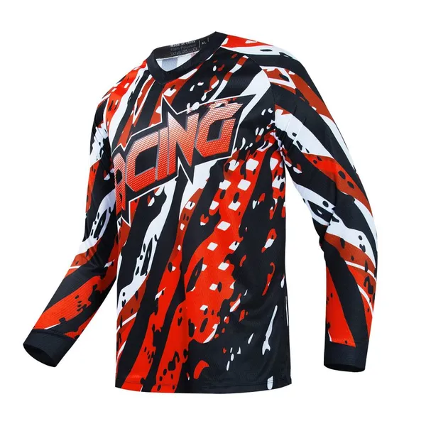 Customs Moto Jersey Mountain Bike Clothing MTB Bicycle T-shirt DH MX Cycling Shirts Off Road Motocross Jersey