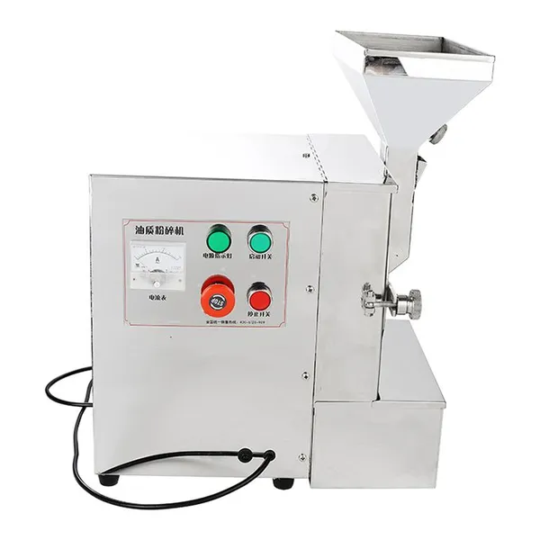 SN-QDMECH Durable Stainless Steel Electric Peanut Cashew High Fat Seed Powder Crusher Grinder Pulverizer Machine