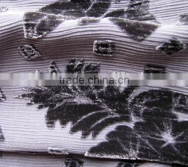 Crepe Silk Rayon Burn Out Velvet