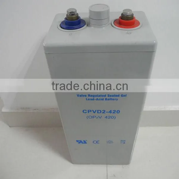2V Battery,Solar Battery,OPZV Battery,Tuber-Gel Battery 2V420AH