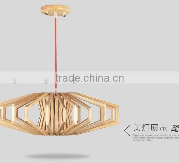 Wooden LED Pendant Light JK-8005B-05 New Designer Lighting Decoration Wooden Pendant Lamp photo-6