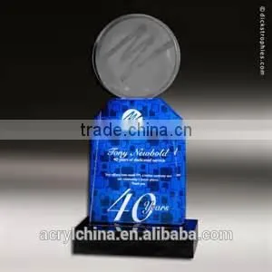 New Design Acrylic Awards and Trophies With Star , Cheap Glass Trophy Award, Crystal Trophy Award