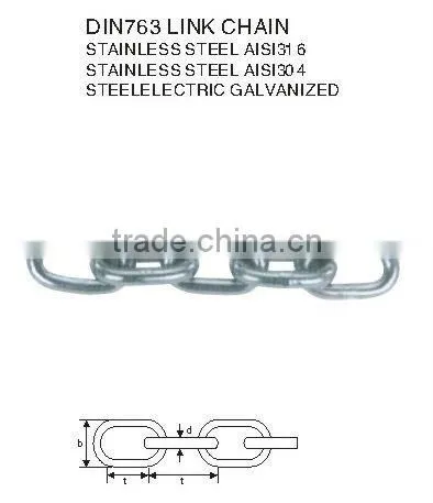 2016 CHINA MANUFACTURER STAINLESS STEEL DIN763 WELED CHAIN SHORT LINK CHAIN RIGGING HARDWARE photo-5