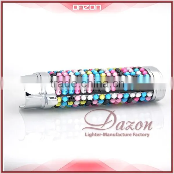 Metal Diamond Lighter Case Bic Lighter Case With Grid Diamond photo-2