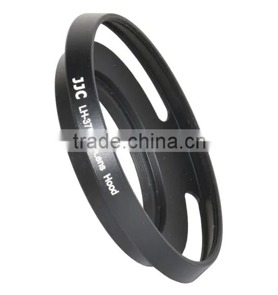 37mm Lens Hood JJC LH-37EPII BLACK Vented Lens Hood 37mm Metal Lens Hood for Olympus photo-3