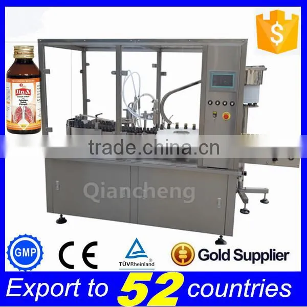 TOP Supplier PLC Controlled Plastic Bottle Filling Sealing Machine,liquid Filler