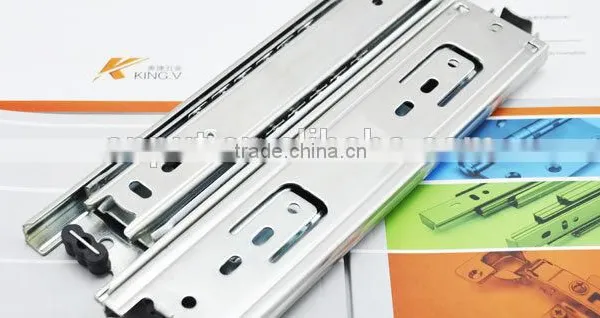 2016 New coming buffer function metal slide bracket for for furniture ball bearing slide rail                        
                                                                                Supplier's Choice