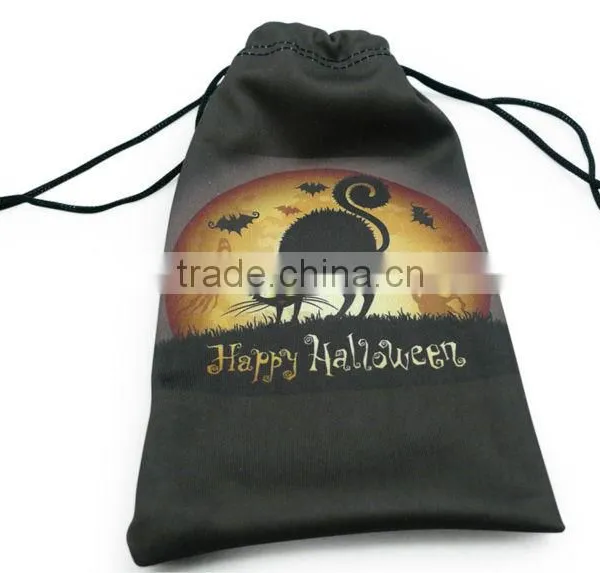 Green Double Microfiber Drawstring Pouch photo-6