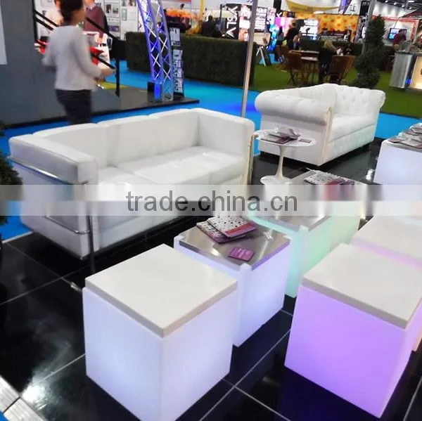 RGB Illuminated LED Light Cube / Rechargable Outdoor and Indoor LED Cube Seat With Cushion photo-6